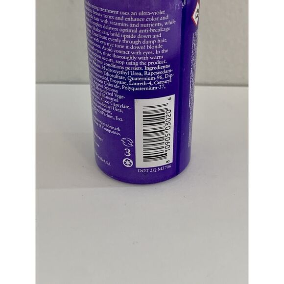 Eva NYC Tone It Down Leave In Foam 1 Oz Discontinued Travel Blonde NEW Argan - Picture 4 of 5